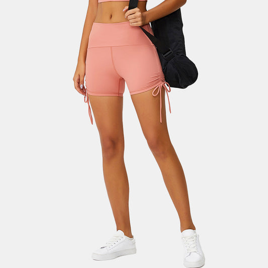 Soft Fitness Shorts with Adjustable Drawstrings