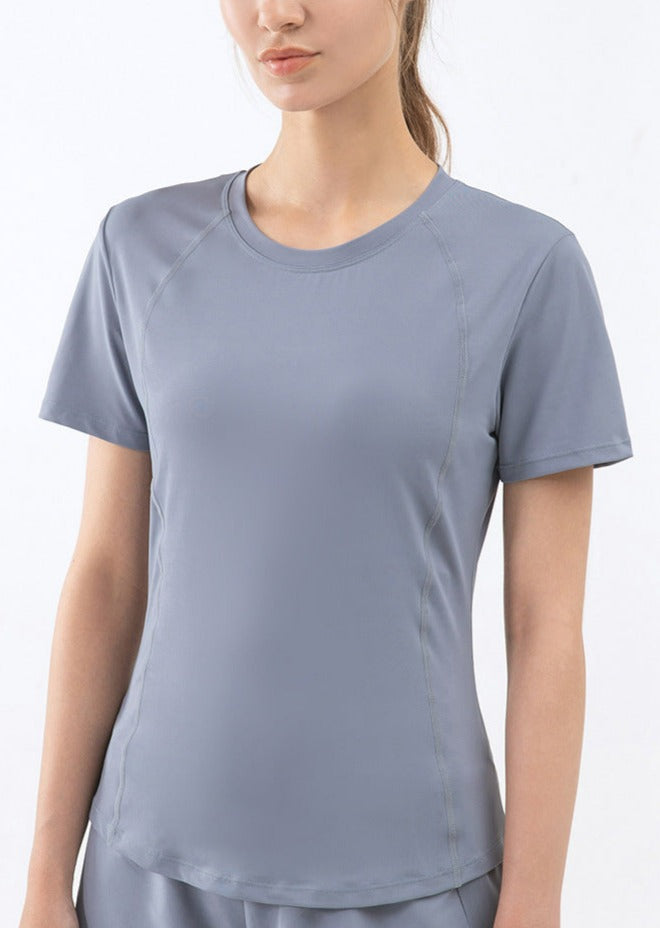 Slim Fit Mesh Back Panel Tee