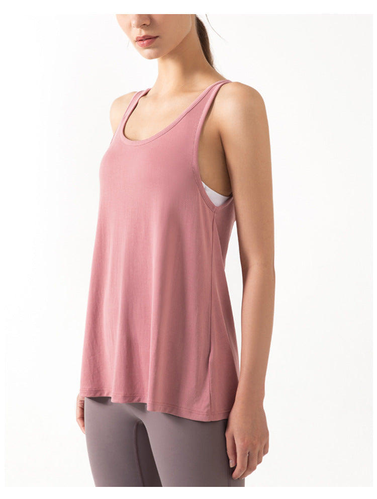 Sleeveless Open Back Split Twist Tank