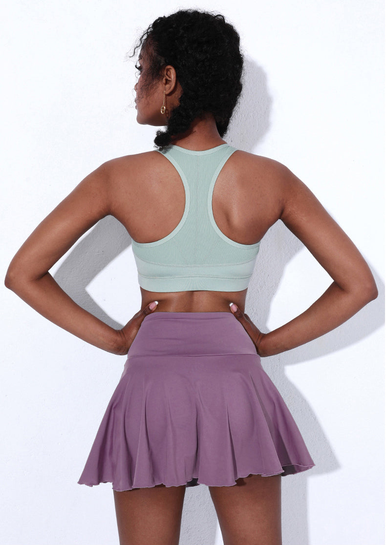 High Rise Ruffled Tennis Skort