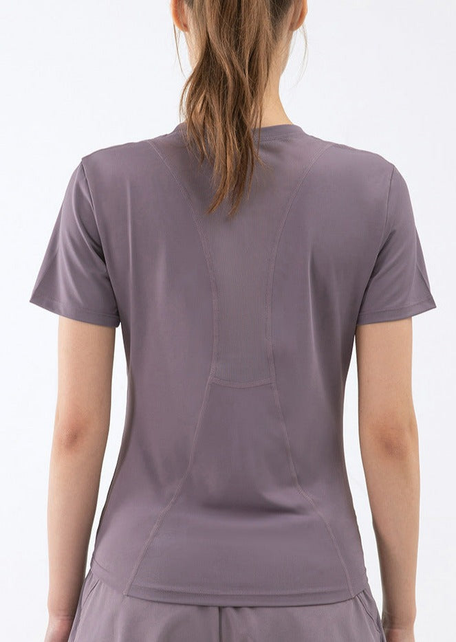 Slim Fit Mesh Back Panel Tee