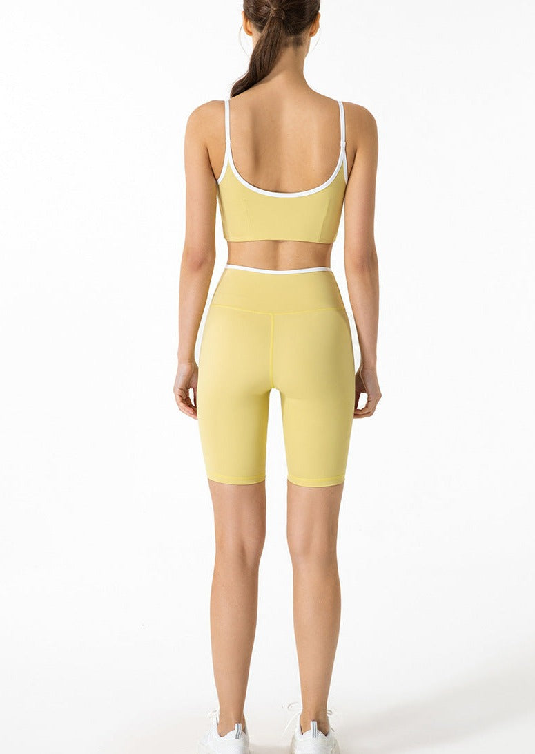 Longline Contrast Sports Bra