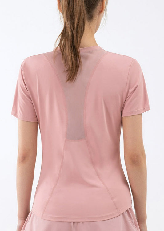 Slim Fit Mesh Back Panel Tee