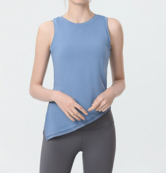 Asymmetrical Hem Split Side Tank