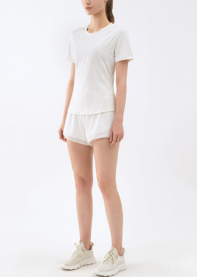 Slim Fit Mesh Back Panel Tee