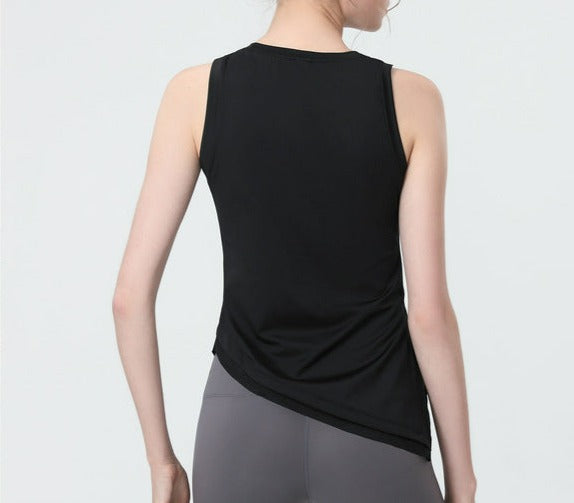 Asymmetrical Hem Split Side Tank