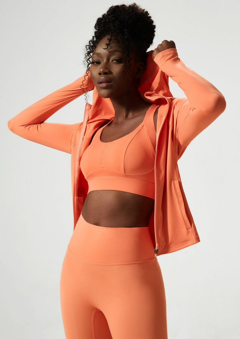 Hooded Zip Active Jacket