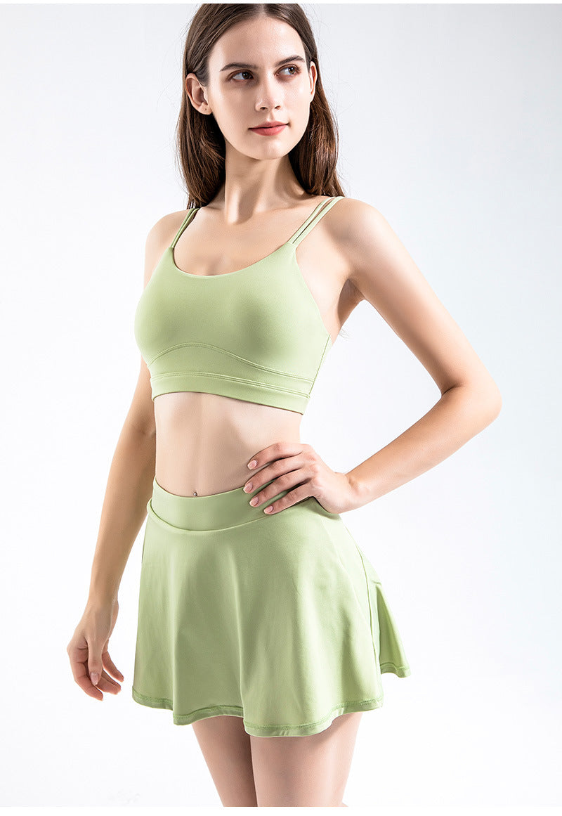 Lined Ruffled Circle Skirt with Pocket