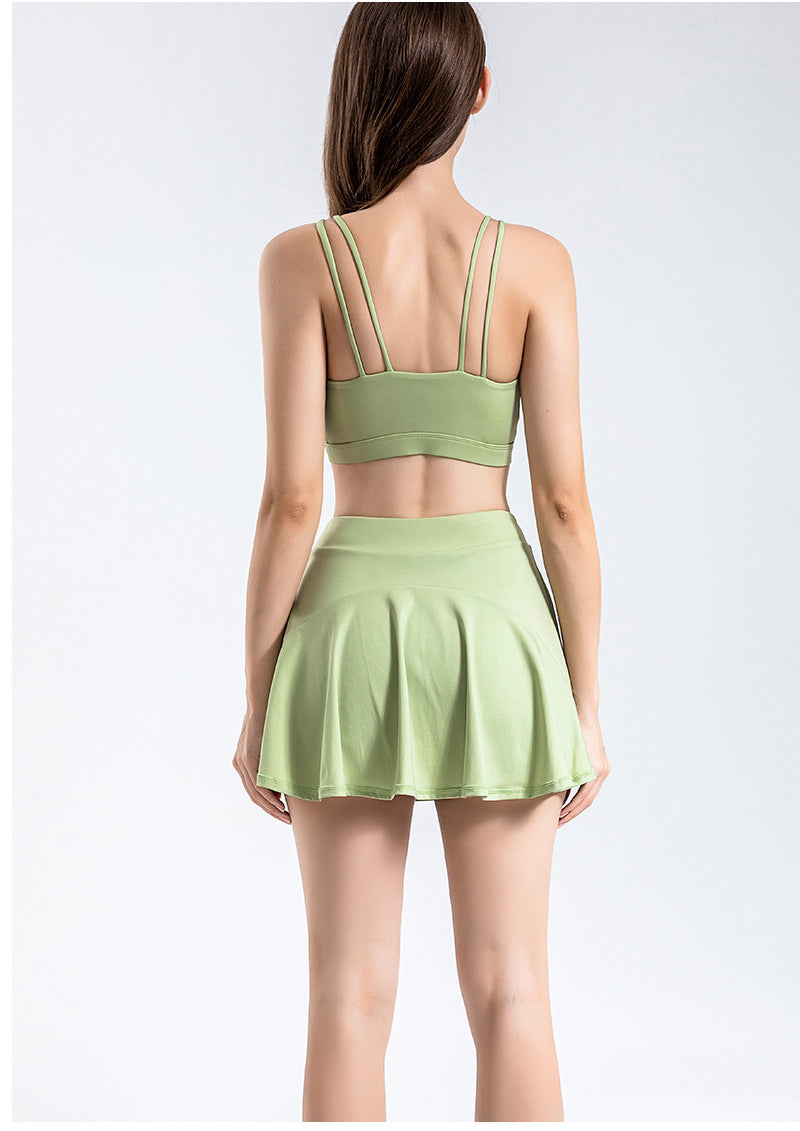 Lined Ruffled Circle Skirt with Pocket