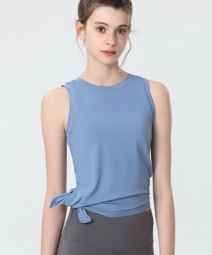 Asymmetrical Hem Split Side Tank