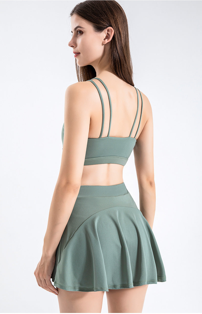 Lined Ruffled Circle Skirt with Pocket