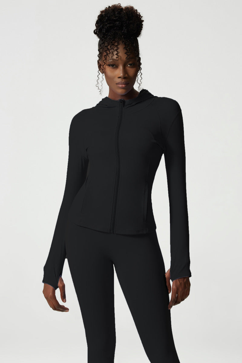 Hooded Zip Active Jacket