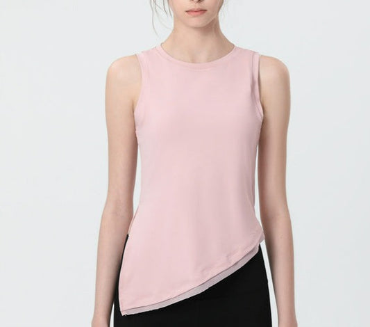 Asymmetrical Hem Split Side Tank