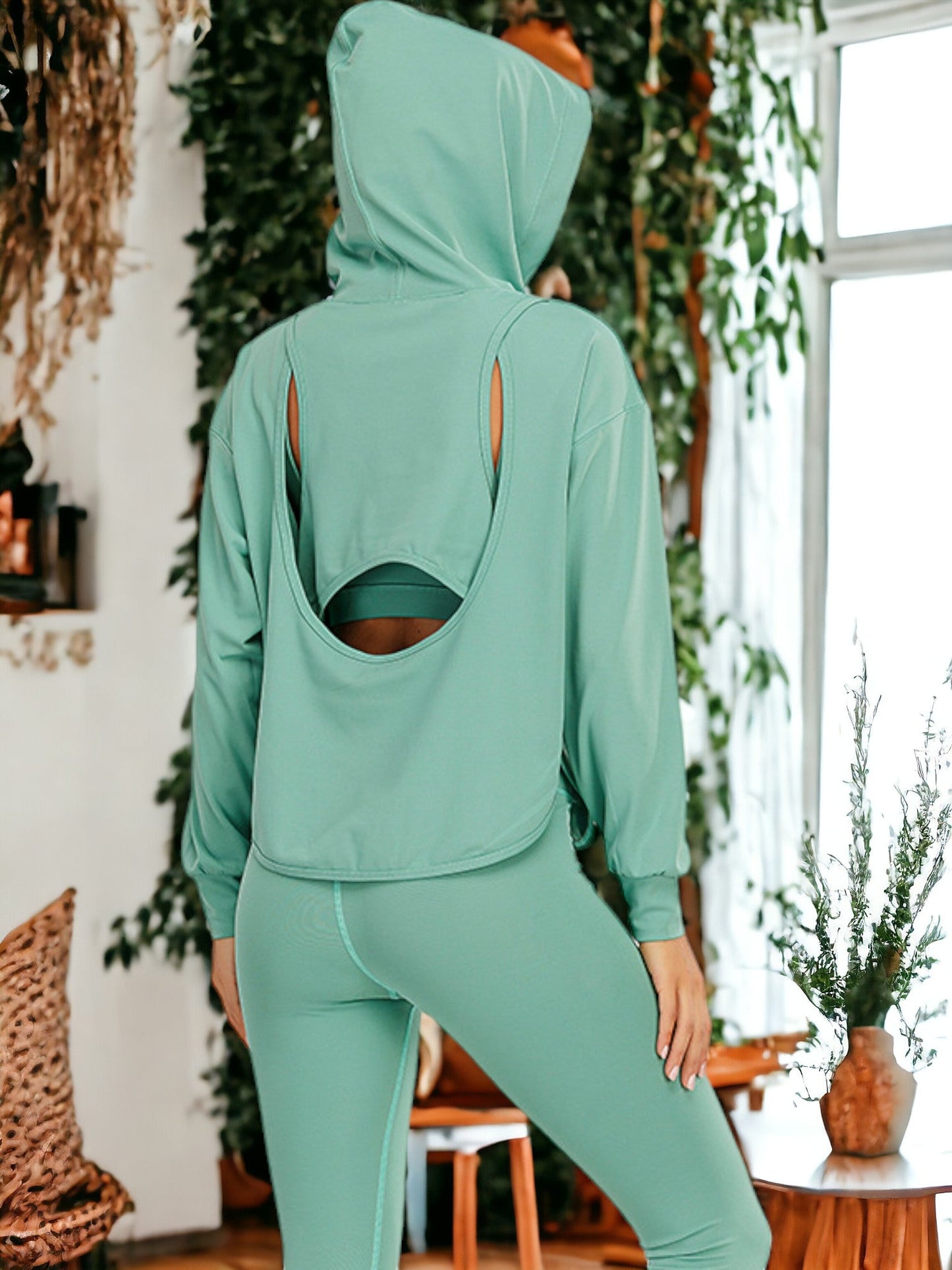 Outdoor Fitness Hooded Sweatshirts For Women