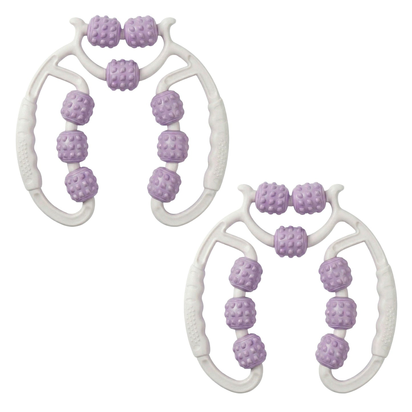 2-PC Handheld Muscle Roller Massager for Deep Tissue Relief