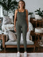 One-Piece Tight Collar Yoga Sports Jumpsuit