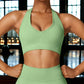 Plunge Halter Neck Sports Bra