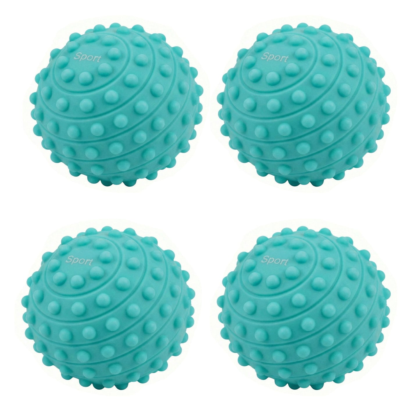 4-PC Textured Massage Ball for Muscle Recovery and Deep Tissue Relief