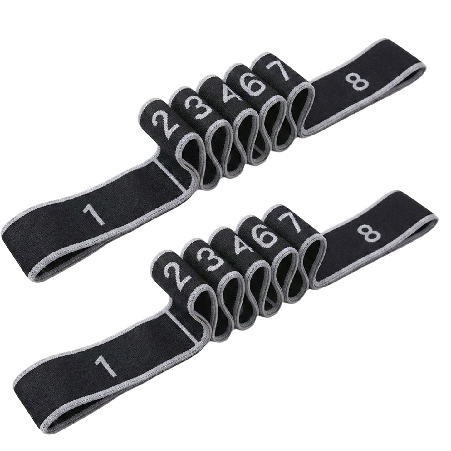 2-PC Fabric Resistance Bands Set 8 Levels Booty Exercise Loop Bands