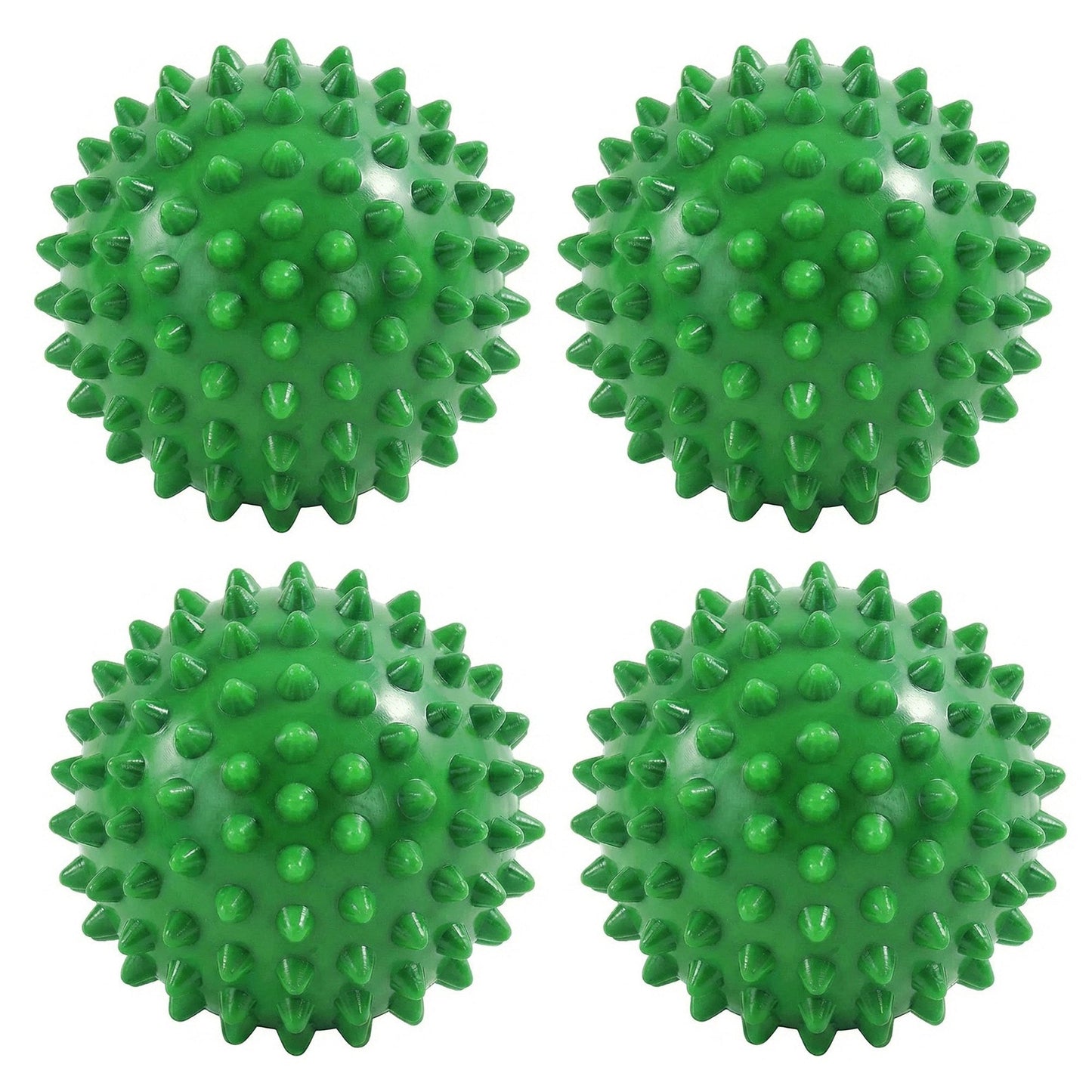 4-PC Spiky Massage Ball for Muscle Relief and Trigger Point Therapy