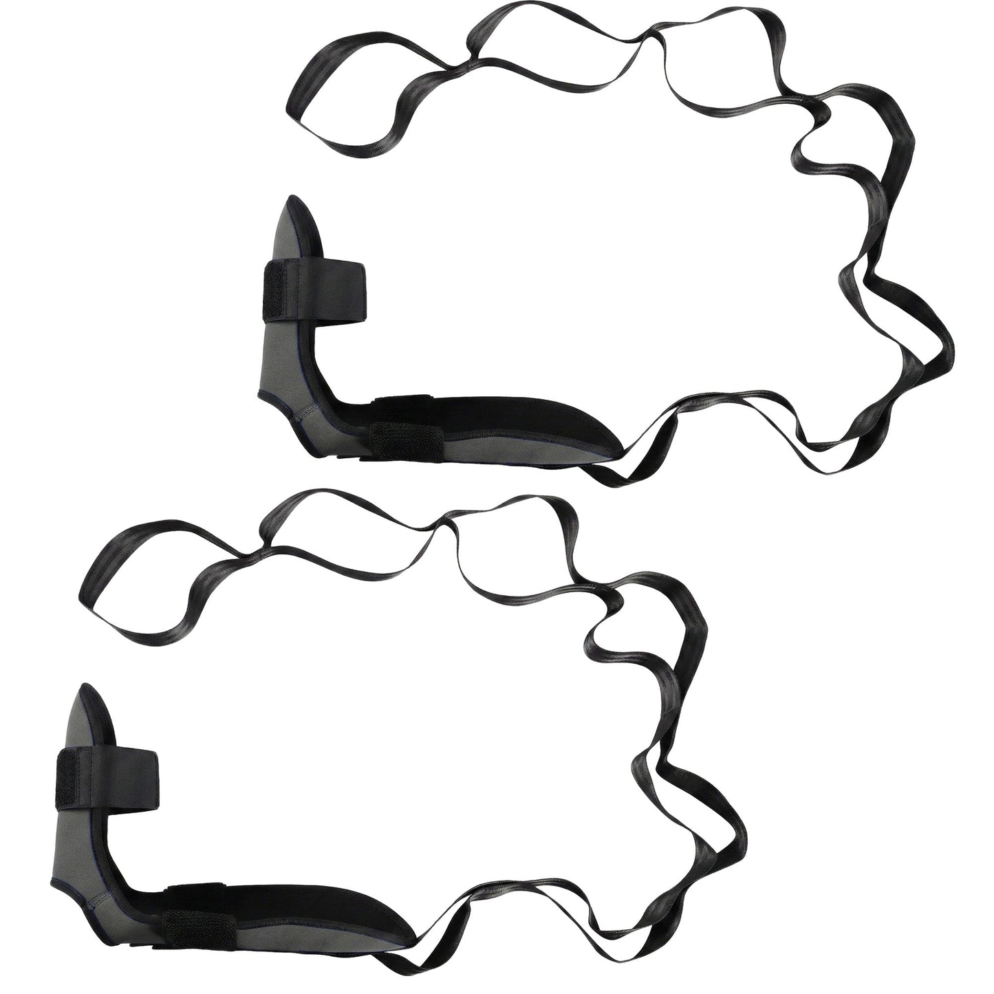 2-PC Stretch Strap with Foot Support Adjustable Yoga Flexibility Band