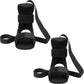 2-PC Stretch Strap with Foot Support Adjustable Yoga Flexibility Band