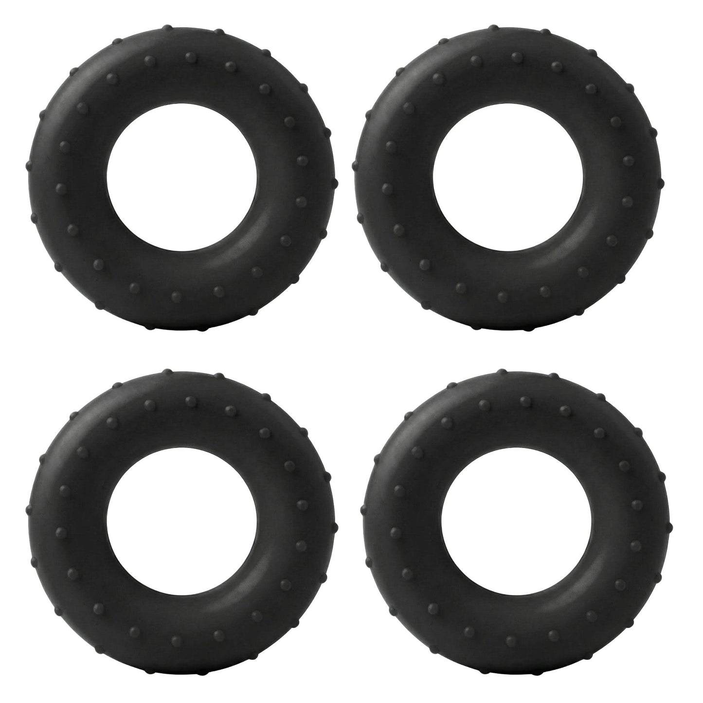 4-PC Hand Grip Strengthener Ring for Forearm and Finger Training