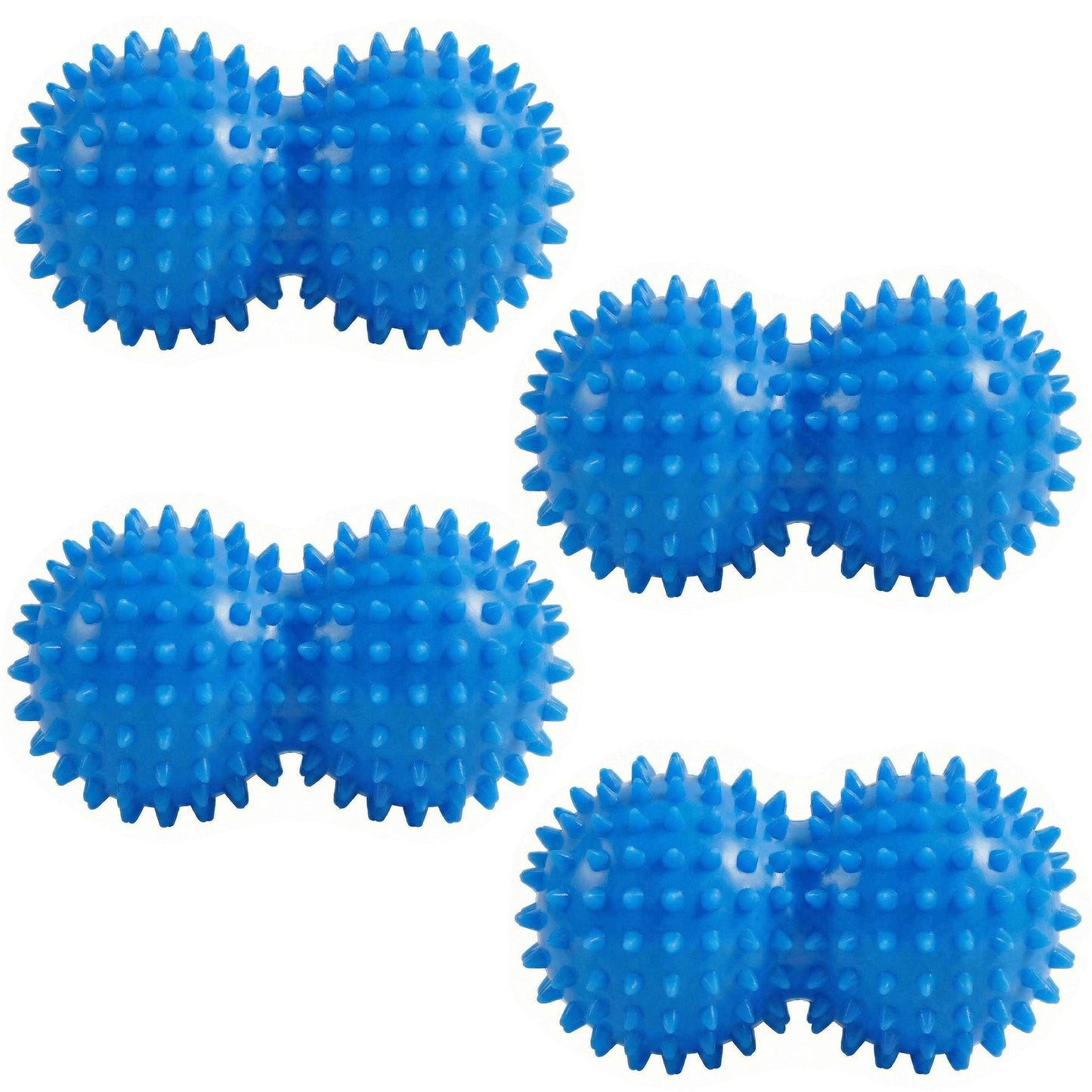 4-PC Textured Peanut Massage Ball for Deep Tissue Spine and Muscle Relief
