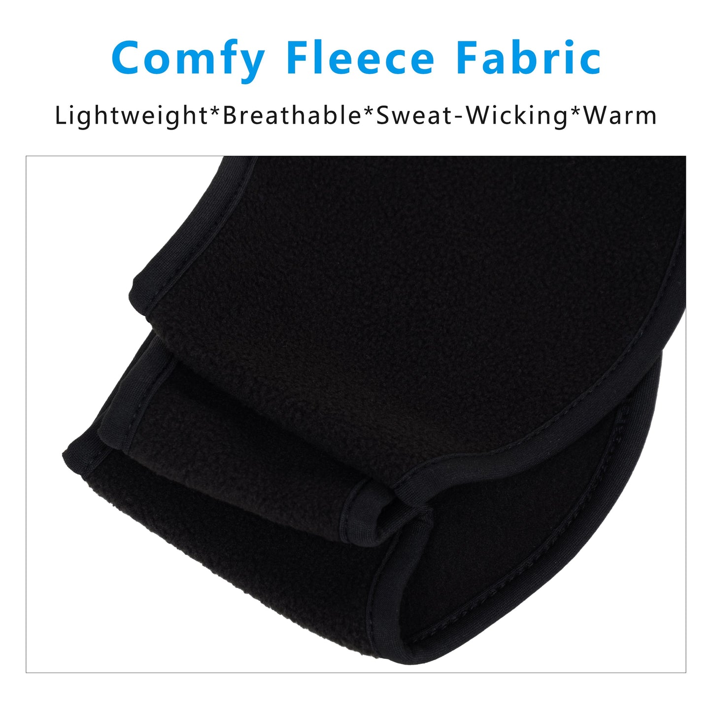 Winter Fleece Headband Moisture-Wicking for Running Sports Workouts Cold Weather Ear Warmer Unisex