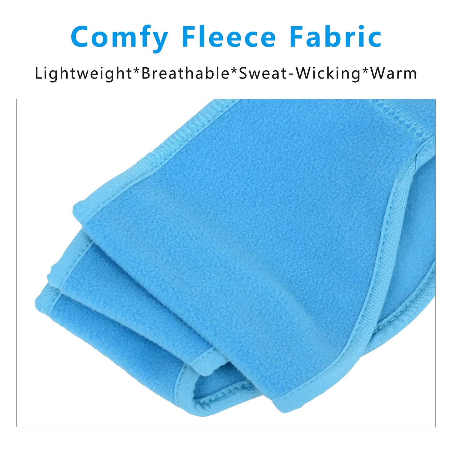 Winter Fleece Headband Moisture-Wicking for Running Sports Workouts Cold Weather Ear Warmer Unisex