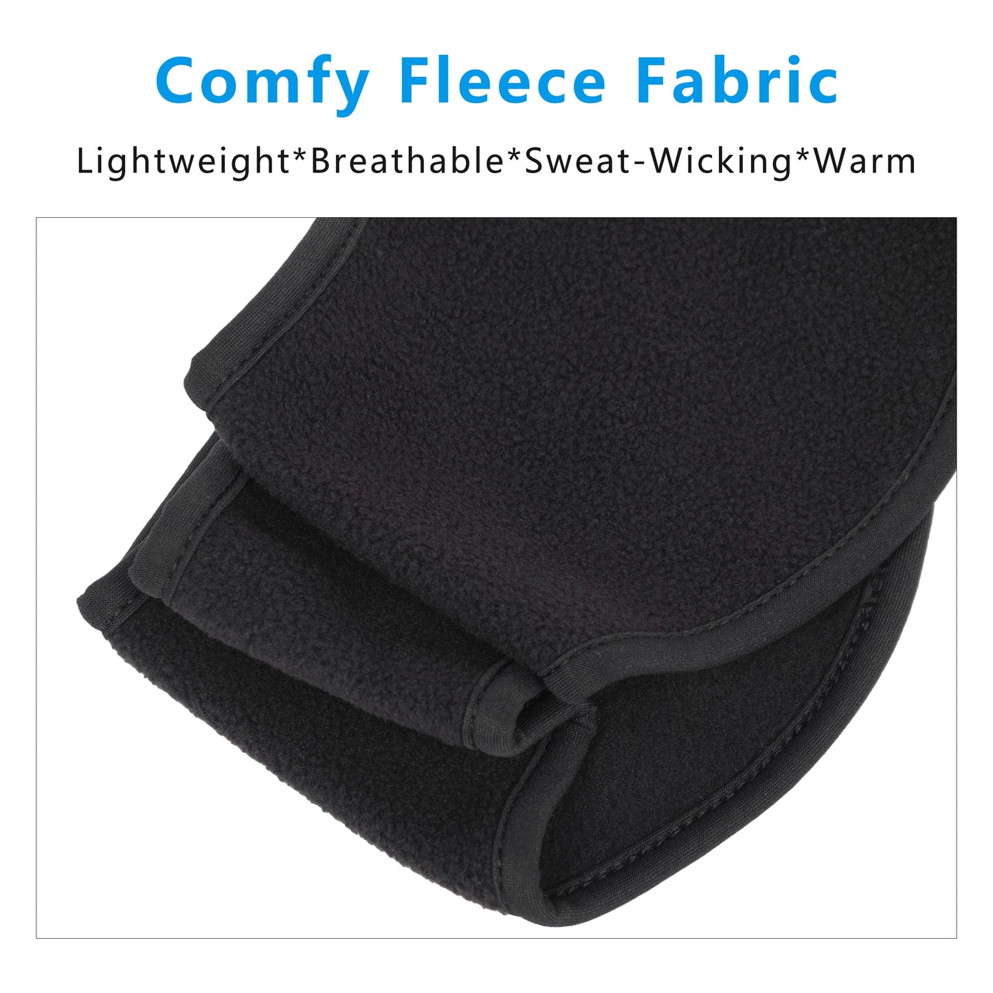 Winter Fleece Headband Moisture-Wicking for Running Sports Workouts Cold Weather Ear Warmer Unisex