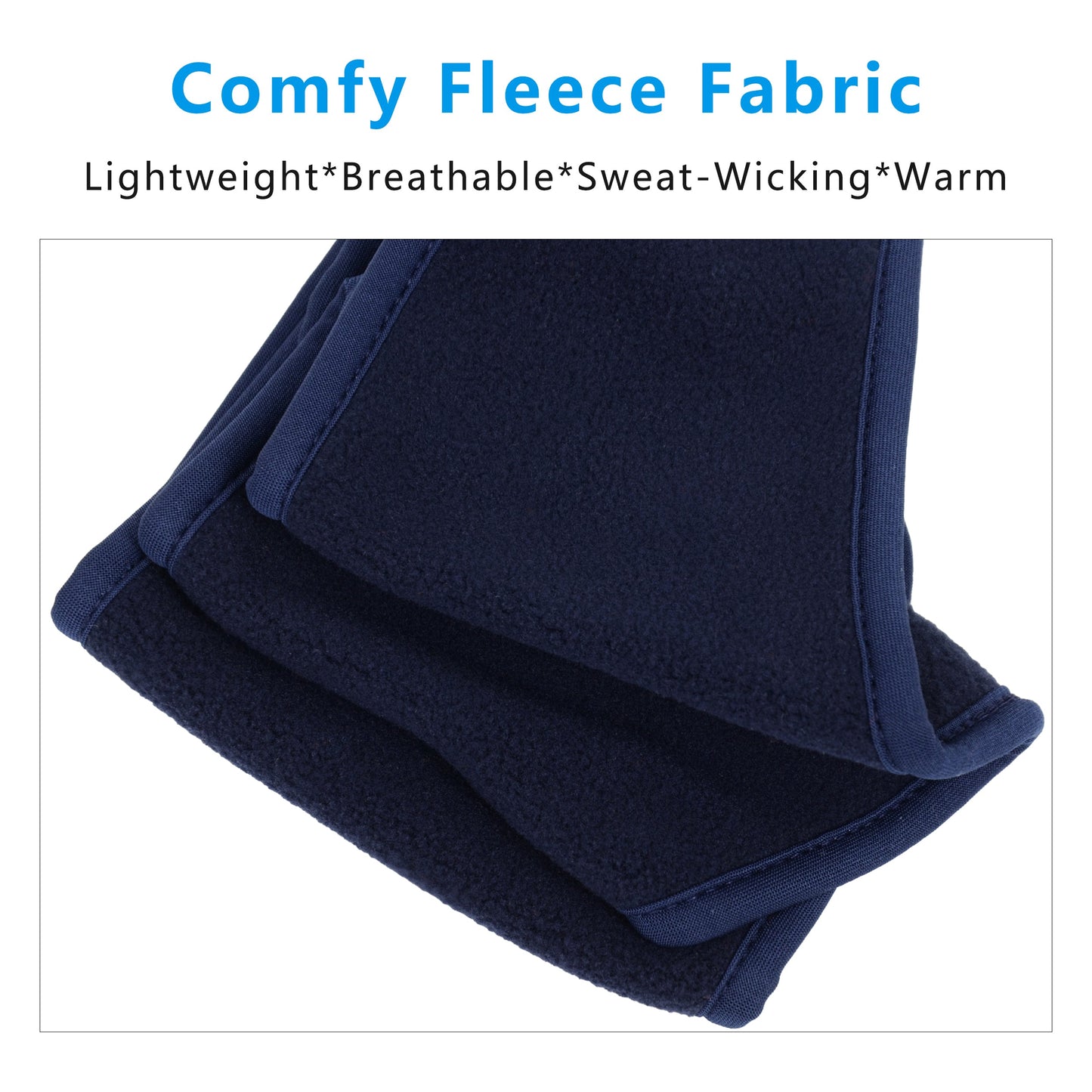 Winter Fleece Headband Moisture-Wicking for Running Sports Workouts Cold Weather Ear Warmer Unisex