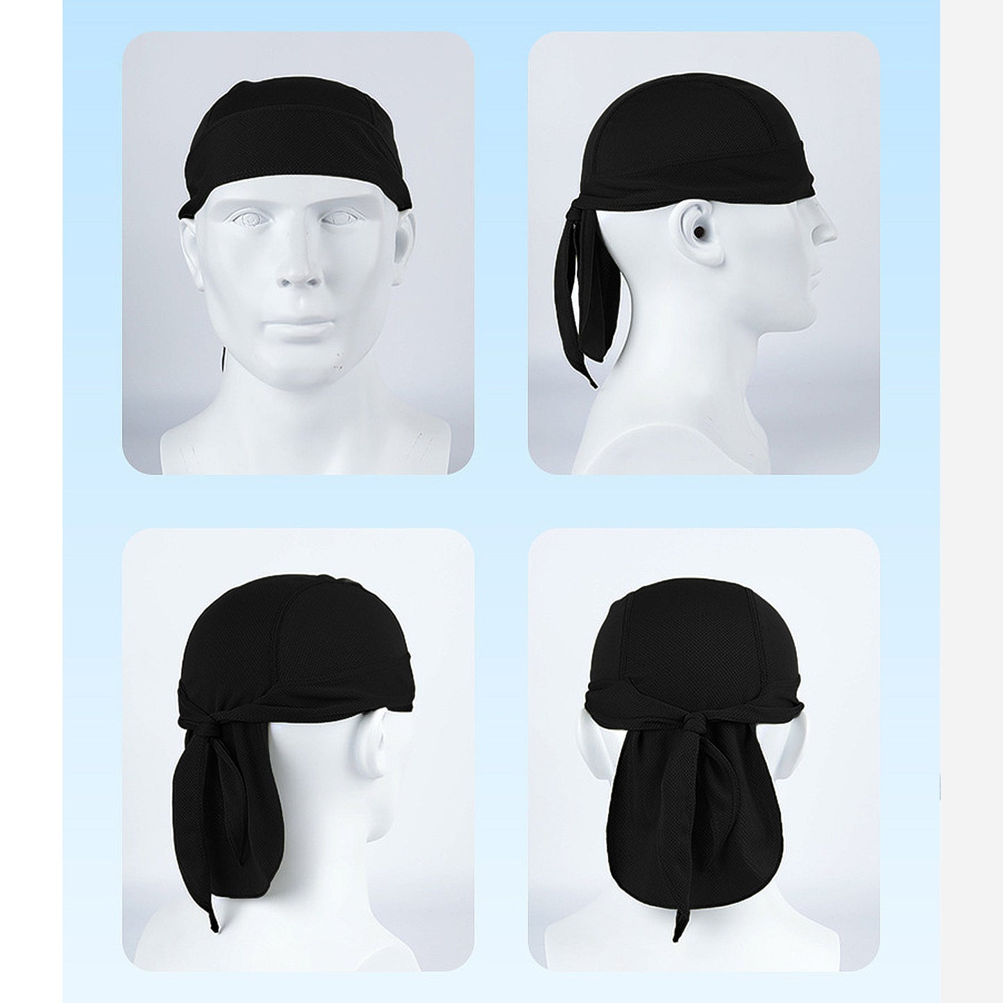 Sweat-Wicking Quick-Dry Skull Cap Cycling Hat Pirate Hat Bandana Head Wrap for Men and Women Sports
