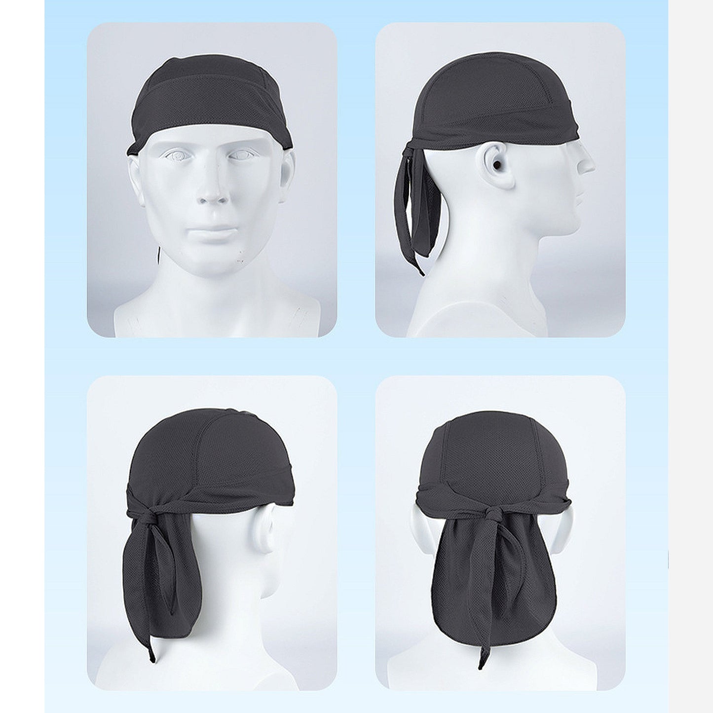Sweat-Wicking Quick-Dry Skull Cap Cycling Hat Pirate Hat Bandana Head Wrap for Men and Women Sports