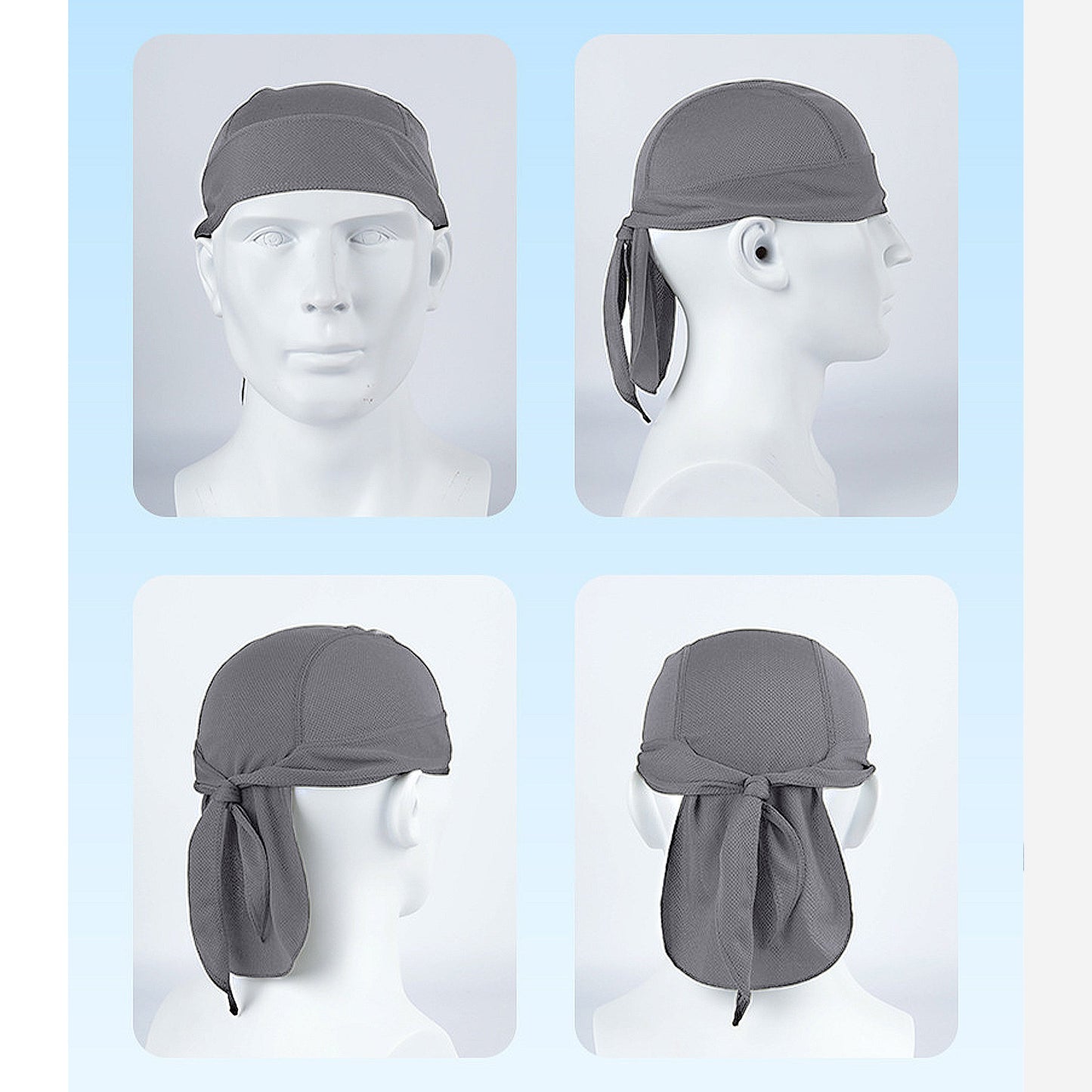 Sweat-Wicking Quick-Dry Skull Cap Cycling Hat Pirate Hat Bandana Head Wrap for Men and Women Sports