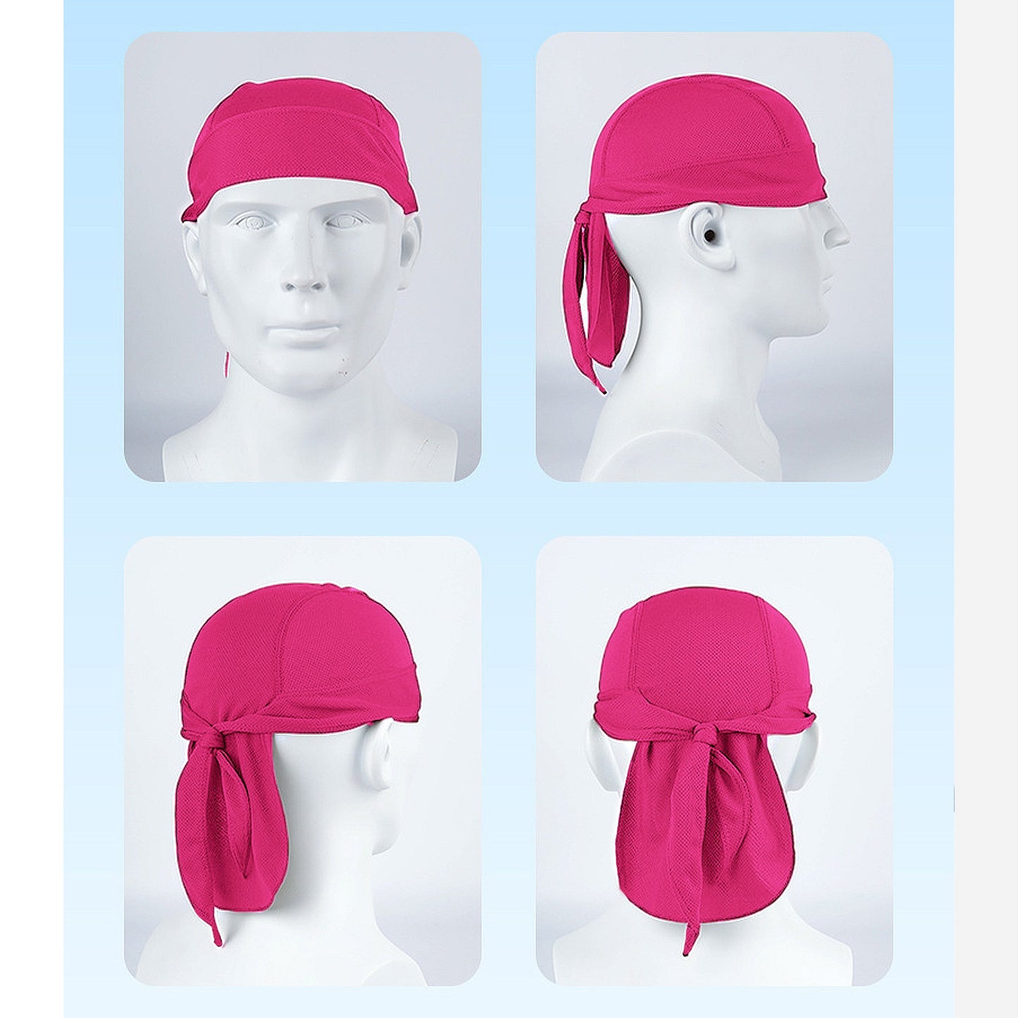 Sweat-Wicking Quick-Dry Skull Cap Cycling Hat Pirate Hat Bandana Head Wrap for Men and Women Sports