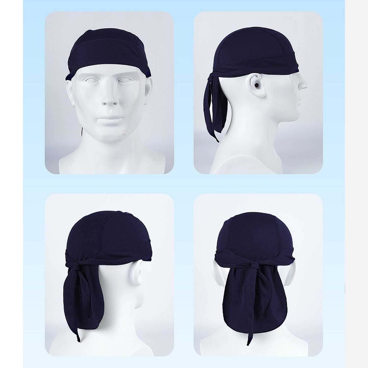 Sweat-Wicking Quick-Dry Skull Cap Cycling Hat Pirate Hat Bandana Head Wrap for Men and Women Sports