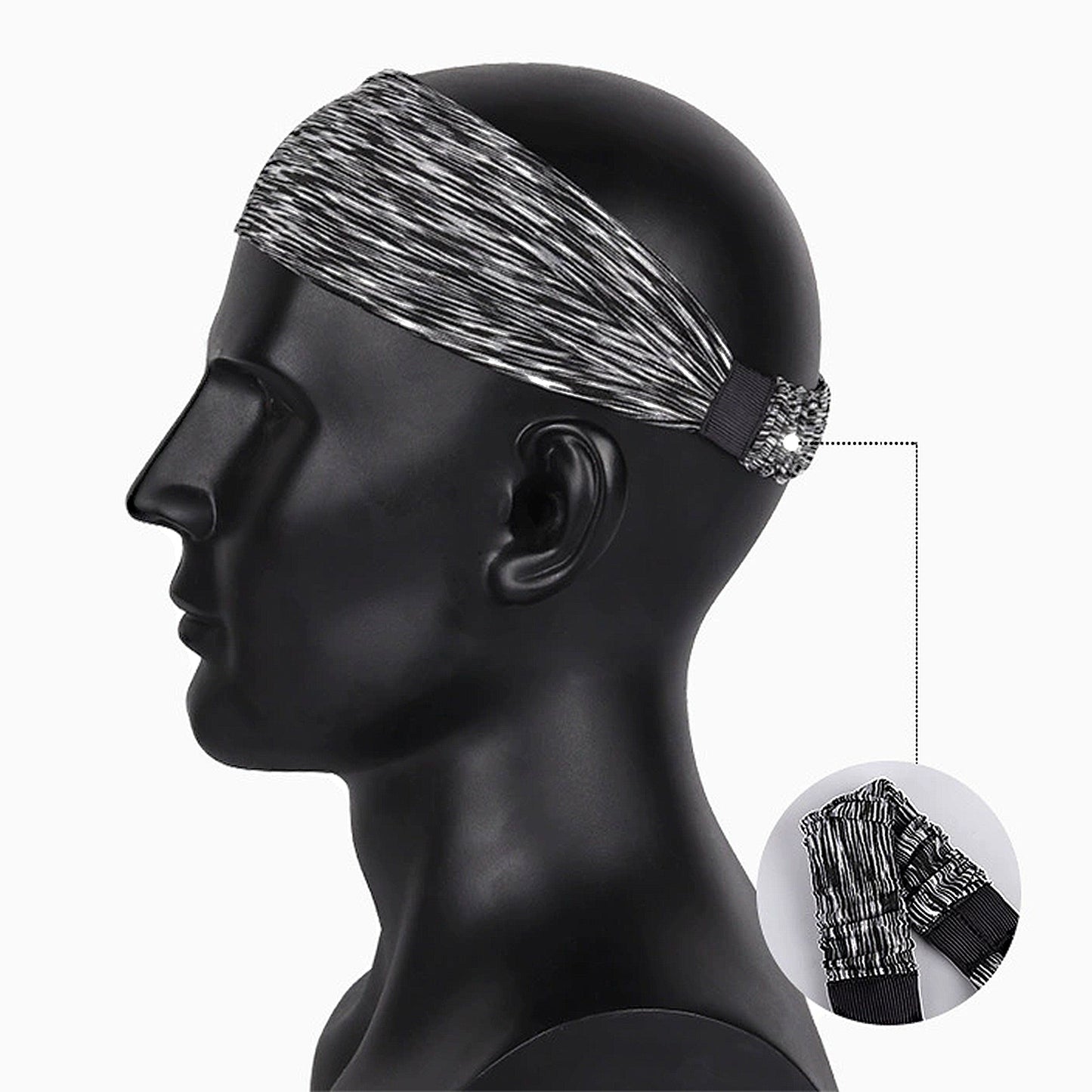 Fashion Stretchy Headbands for Sports Running Yoga Workouts Moisture-Wicking Quick-Dry Unisex