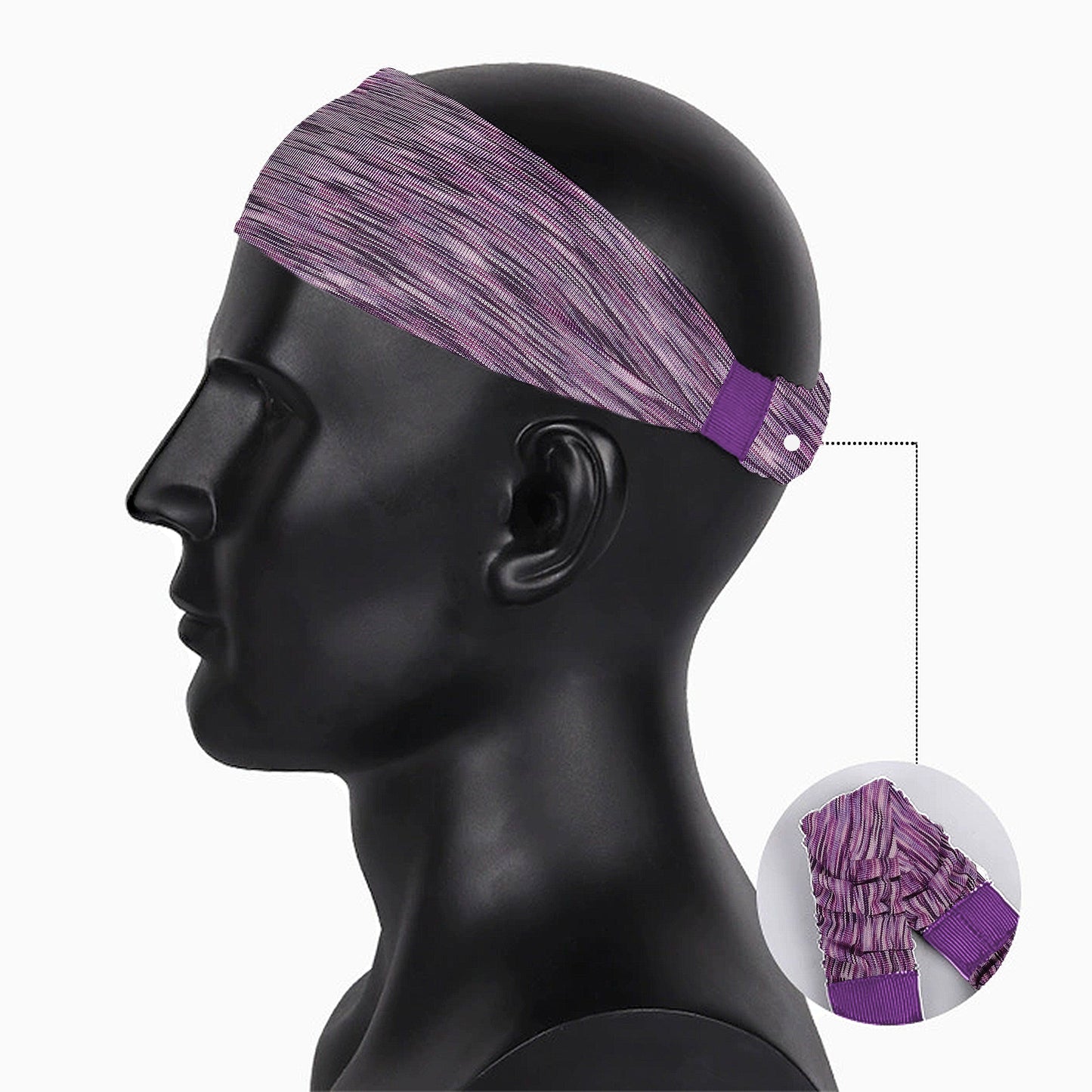 Fashion Stretchy Headbands for Sports Running Yoga Workouts Moisture-Wicking Quick-Dry Unisex