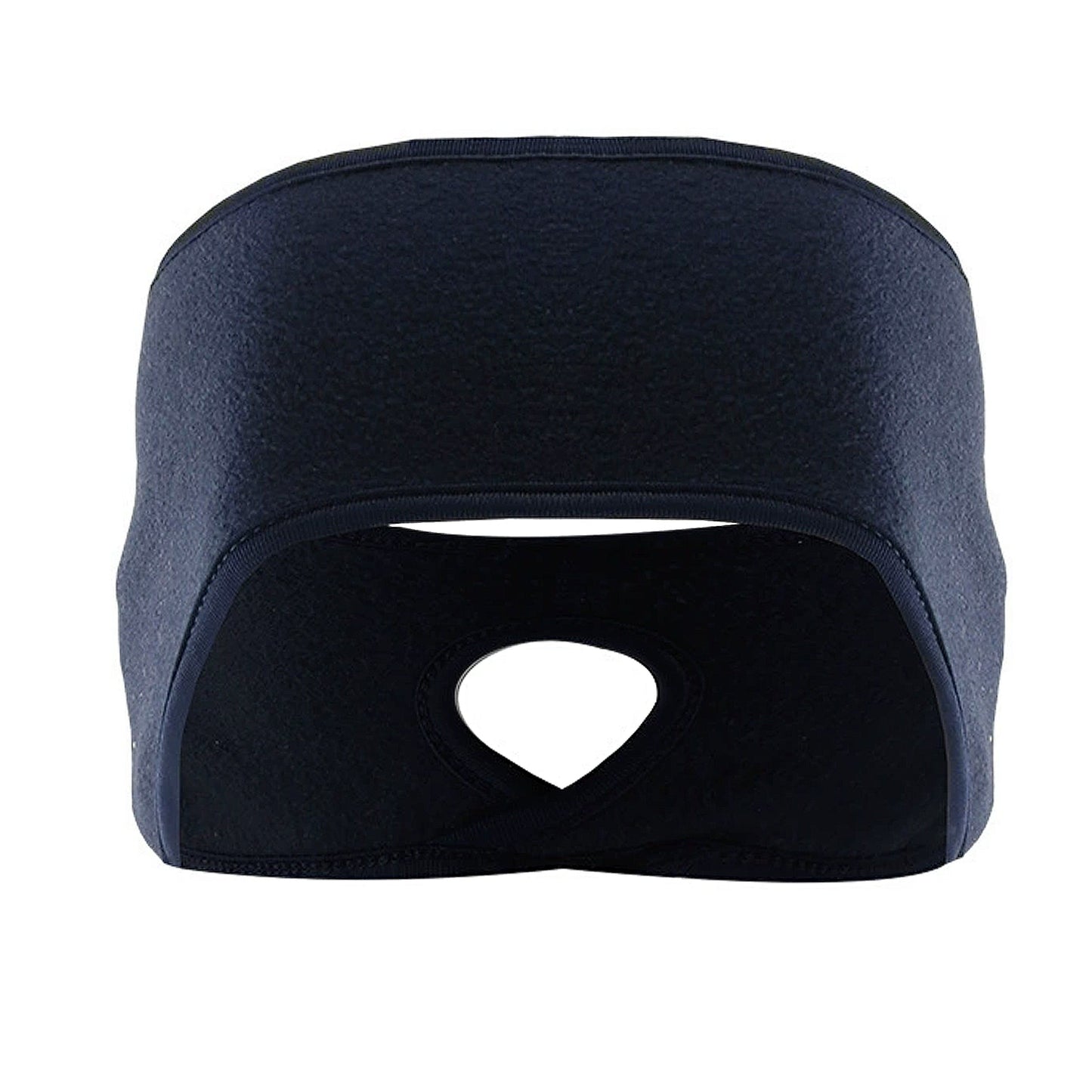 Ponytail Fleece Headband Winter Ear Warmer Moisture-Wicking Windproof for Running Outdoor Sports
