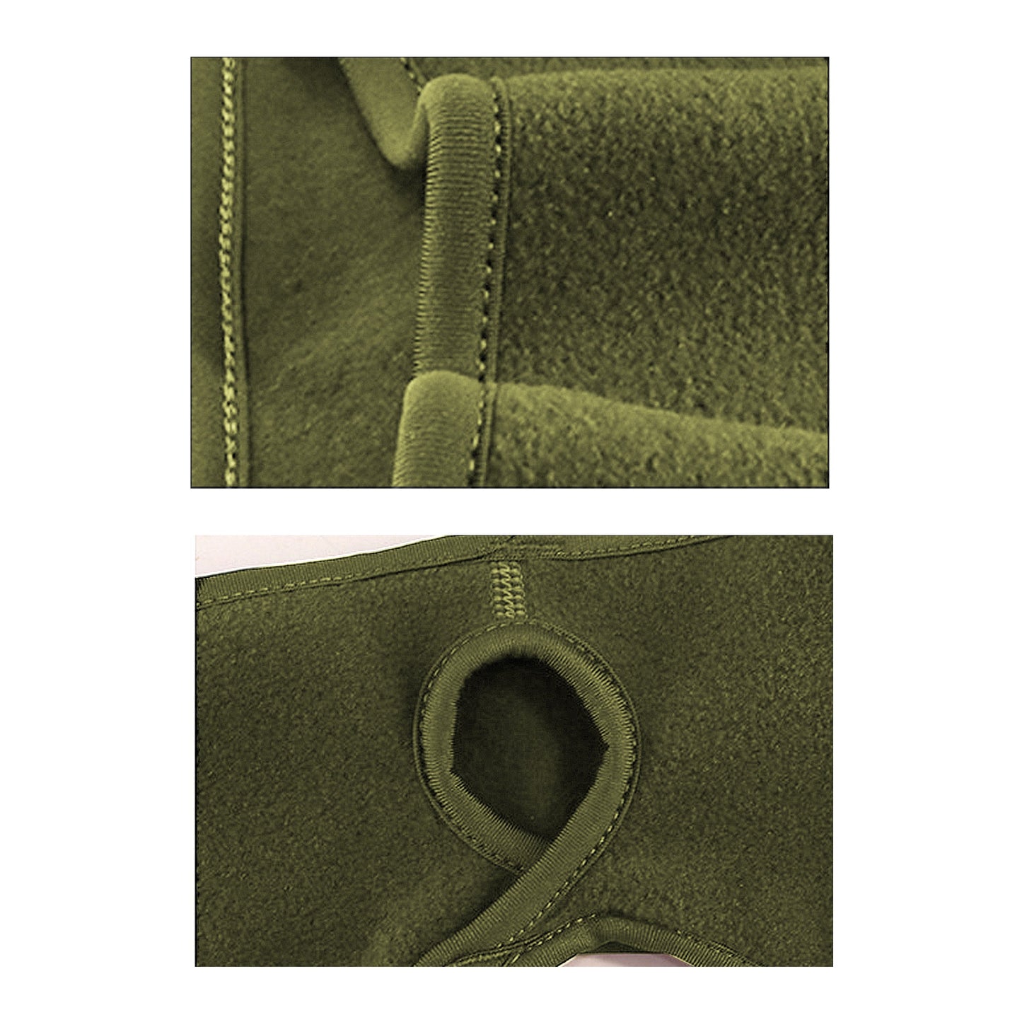 Ponytail Fleece Headband Winter Ear Warmer Moisture-Wicking Windproof for Running Outdoor Sports