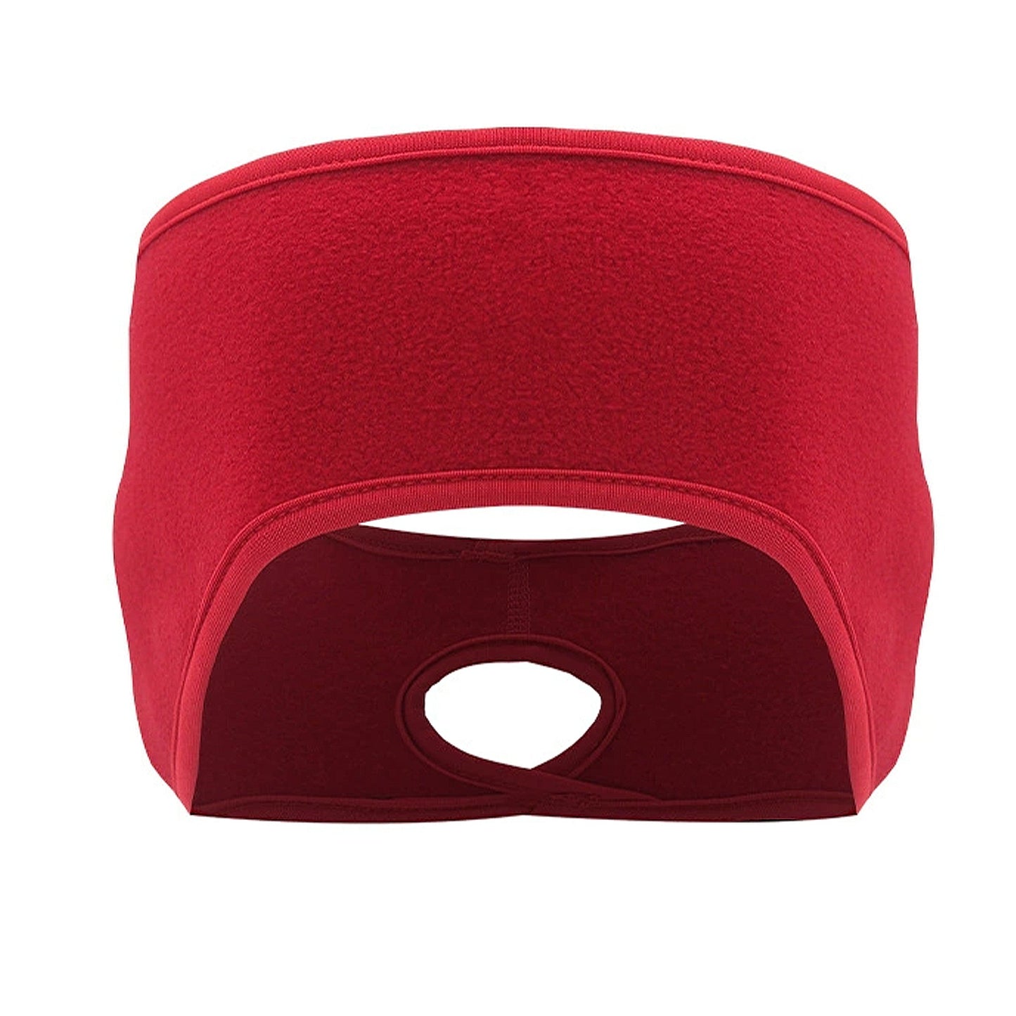 Ponytail Fleece Headband Winter Ear Warmer Moisture-Wicking Windproof for Running Outdoor Sports