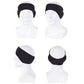 Winter Fleece Headband Adjustable Stretchy Ear Warmer Full Cover Sweatband Unisex - Velcro Design