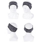 Winter Fleece Headband Adjustable Stretchy Ear Warmer Full Cover Sweatband Unisex - Velcro Design