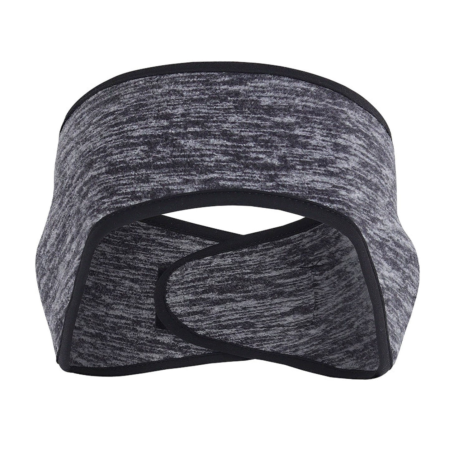 Winter Fleece Headband Adjustable Stretchy Ear Warmer Full Cover Sweatband Unisex - Velcro Design