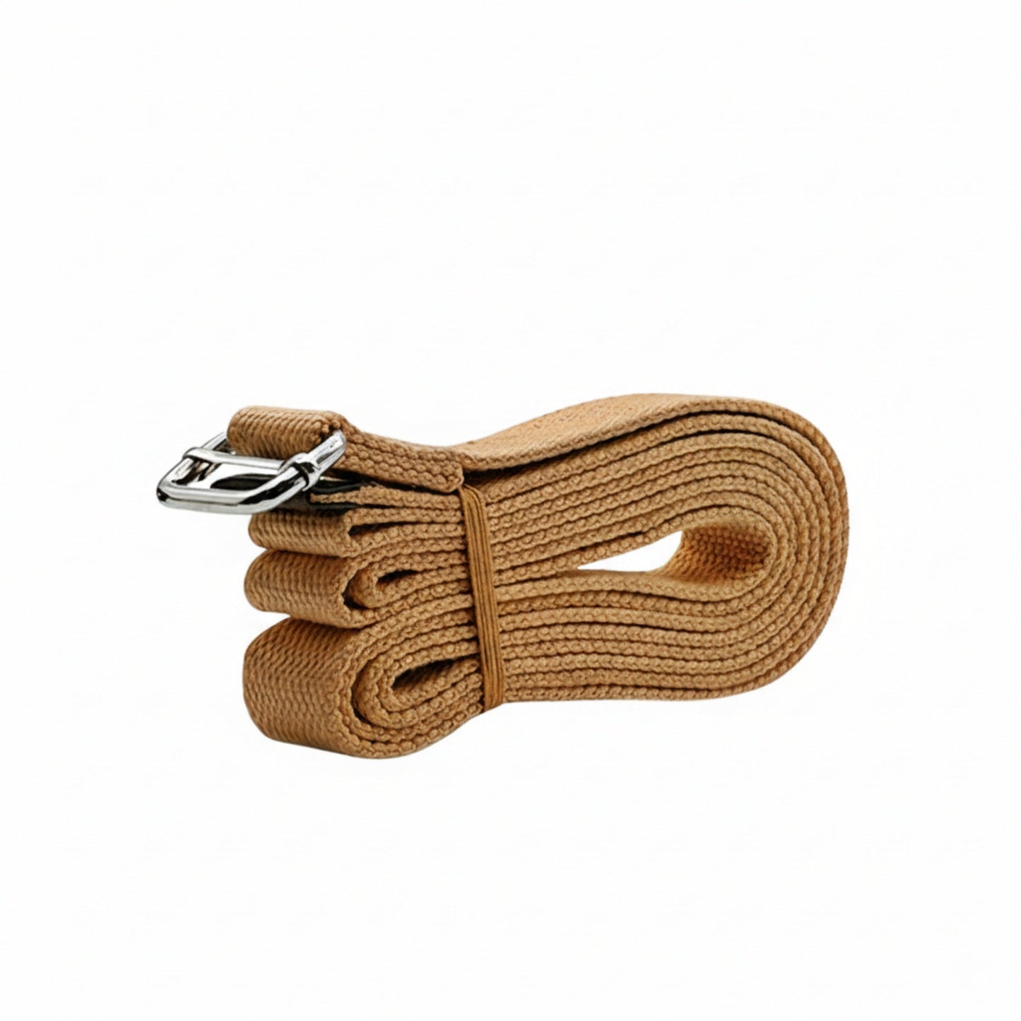 Yoga Stretch Strap 2 Pack Non Elastic Poly Cotton Webbing with Adjustable Metal Buckle for Flexibility Training 71x1in