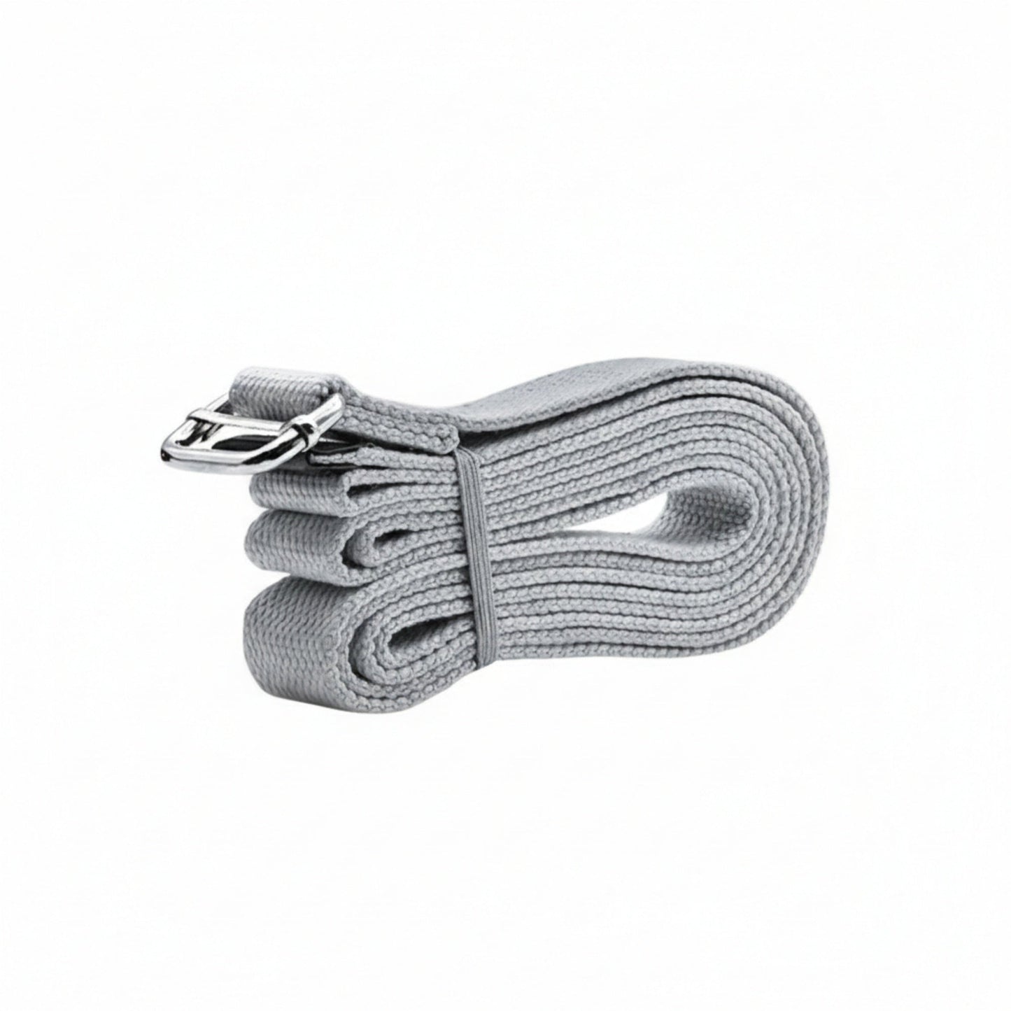 Yoga Stretch Strap 2 Pack Non Elastic Poly Cotton Webbing with Adjustable Metal Buckle for Flexibility Training 71x1in