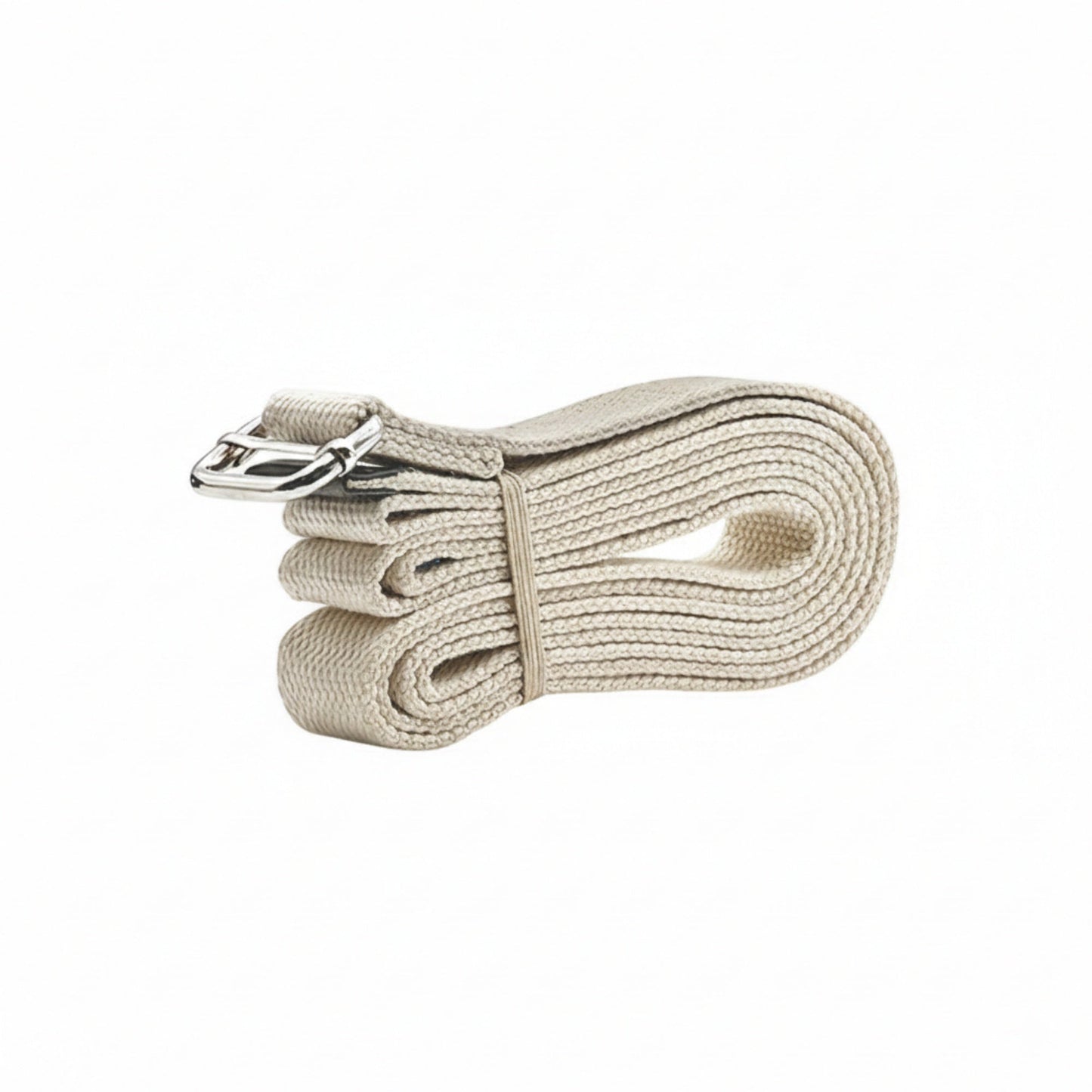 Yoga Stretch Strap 2 Pack Non Elastic Poly Cotton Webbing with Adjustable Metal Buckle for Flexibility Training 71x1in