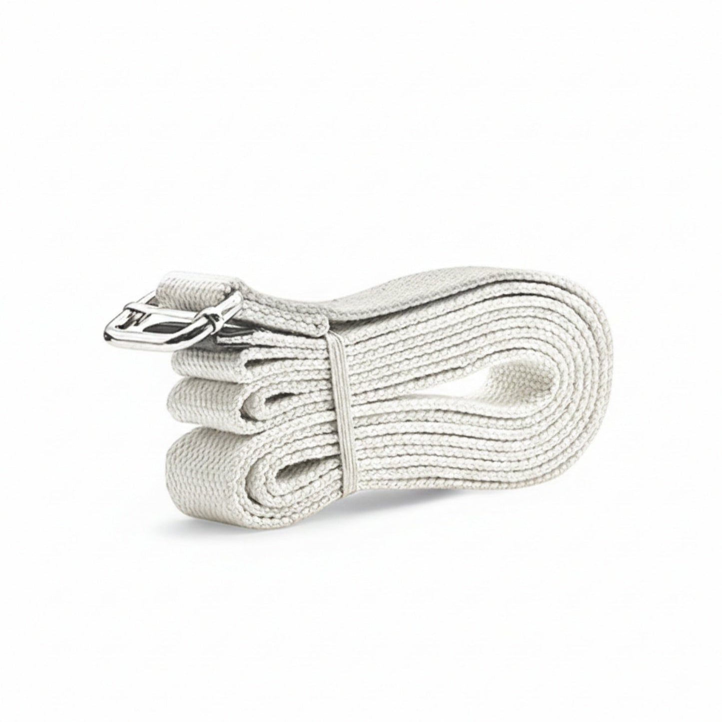 Yoga Stretch Strap 2 Pack Non Elastic Poly Cotton Webbing with Adjustable Metal Buckle for Flexibility Training 71x1in