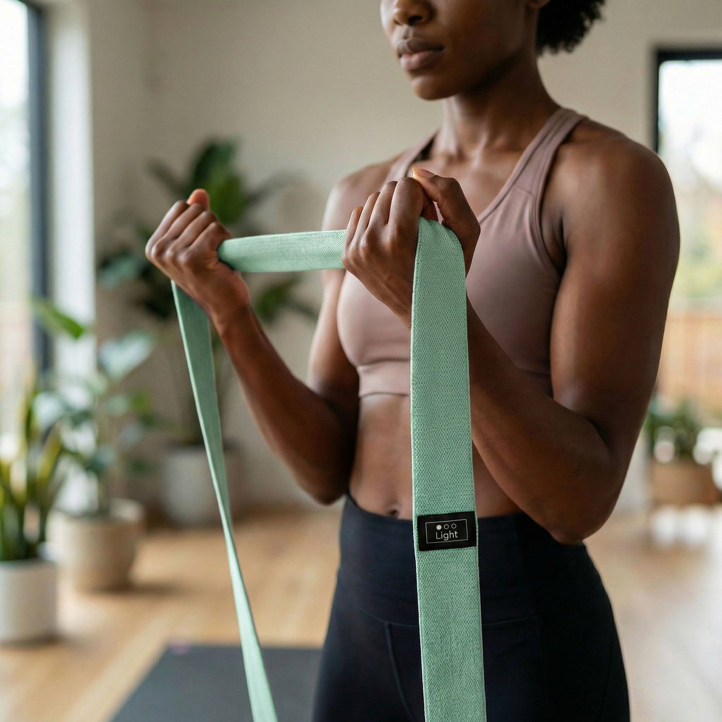 Long Resistance Band Fabric Strength Training Exercise Strap
